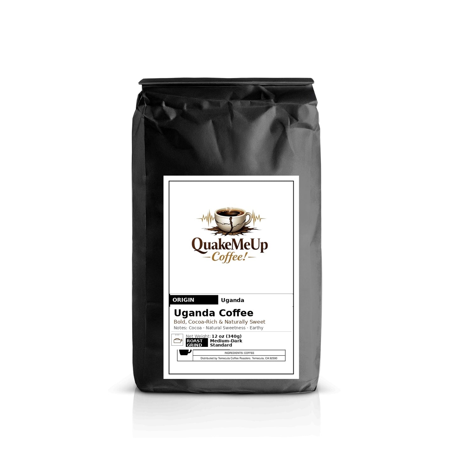 Uganda Coffee – Bold, Cocoa‑Rich & Naturally Sweet Medium‑Dark Roast